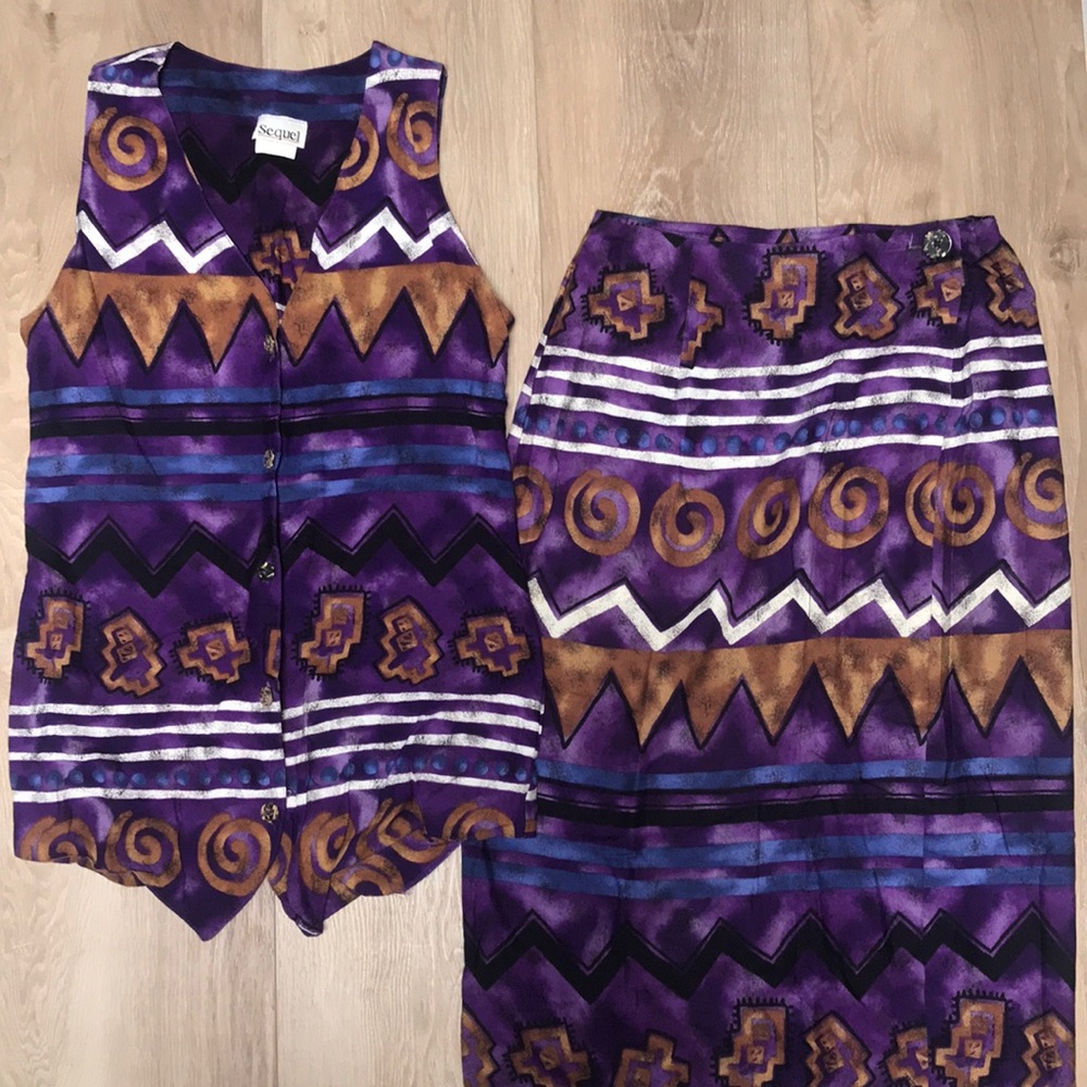 Vintage 90s Sante Fe Matching Set!!